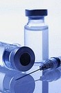 syringe and vial