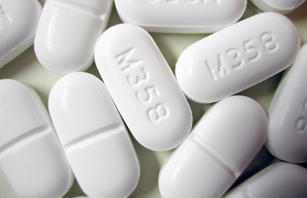 A pile of hydrocodone pills