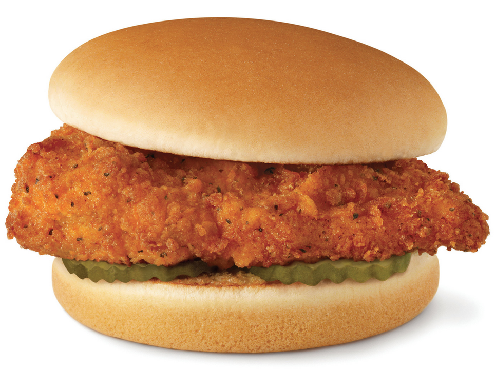 An image of a Chick-fil-A chicken sandwich