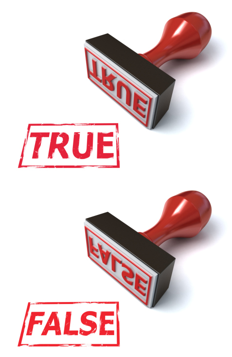 true false