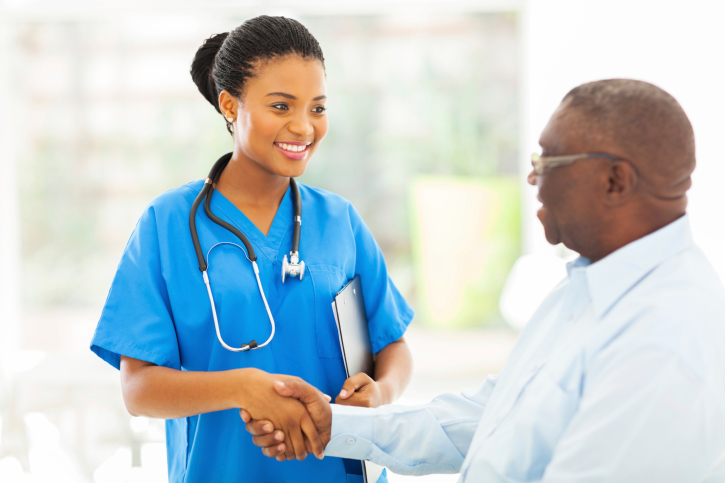 female doctor male patient
