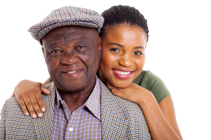older father and daughter