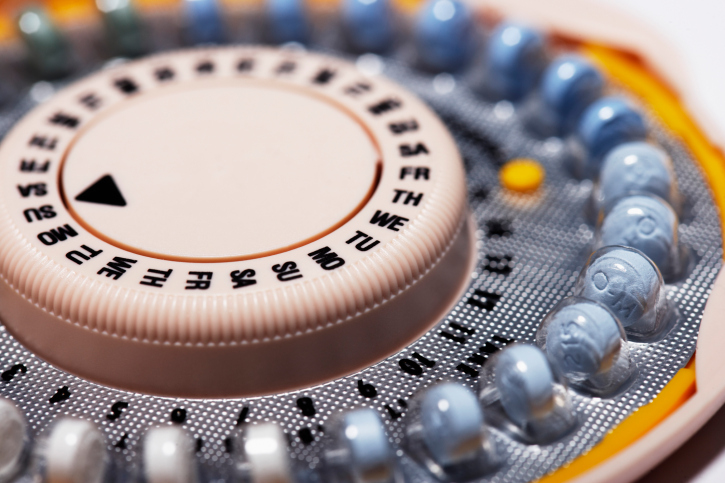 birth control pill container