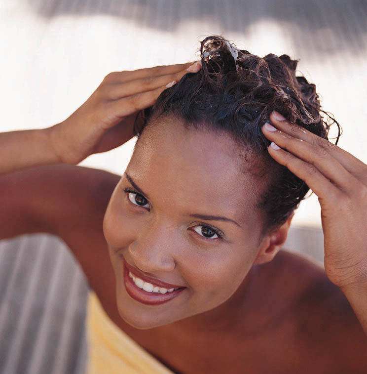 Woman Washing her Hair