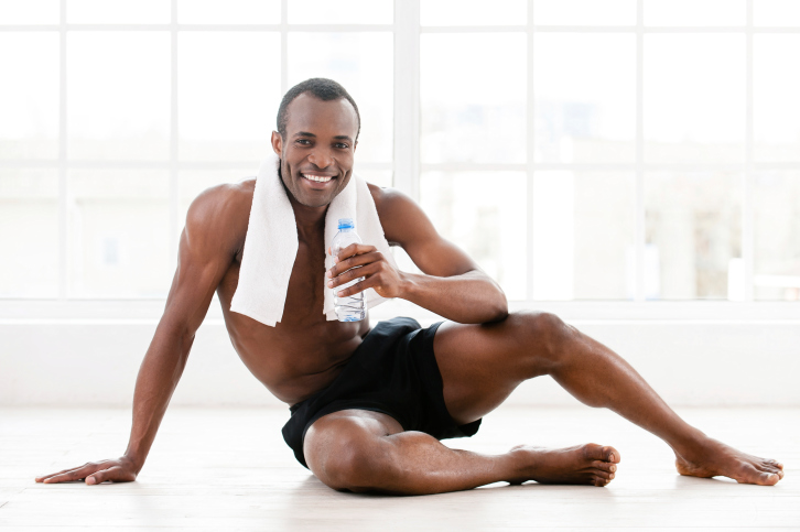 man exercise rest