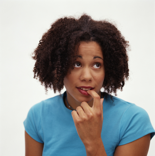 woman worried