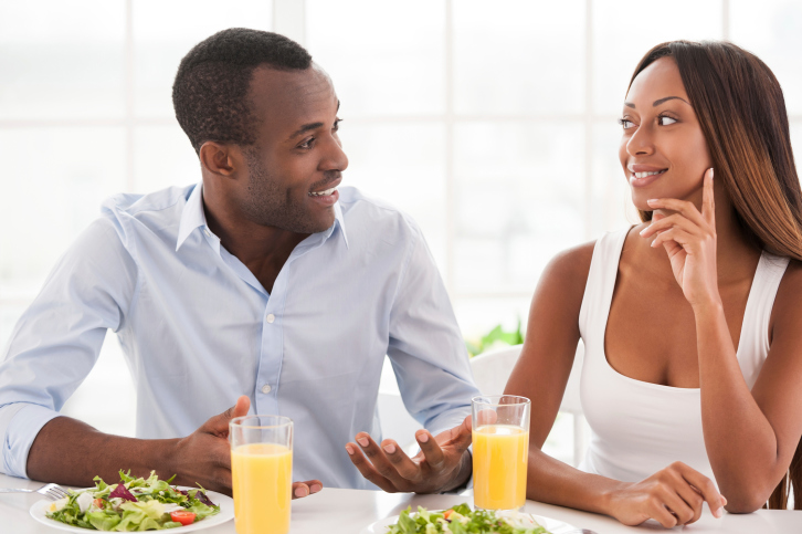 couple having breakfast