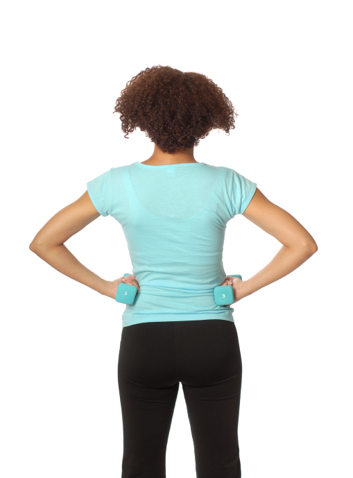 back view of female athlete