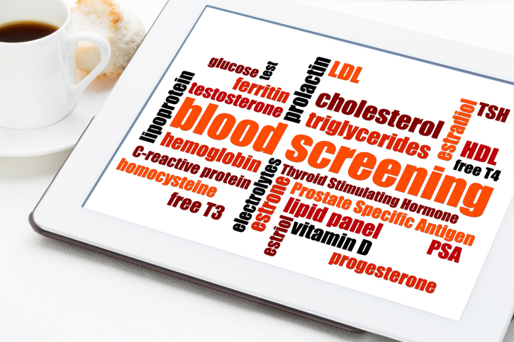 blood screening health concept