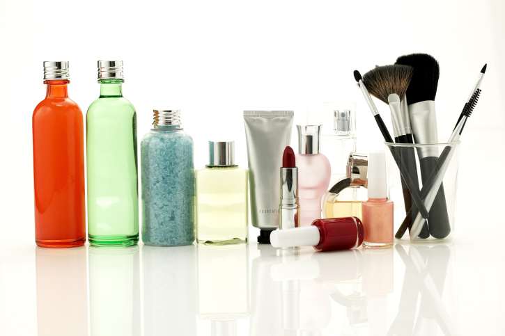 various types of beauty products