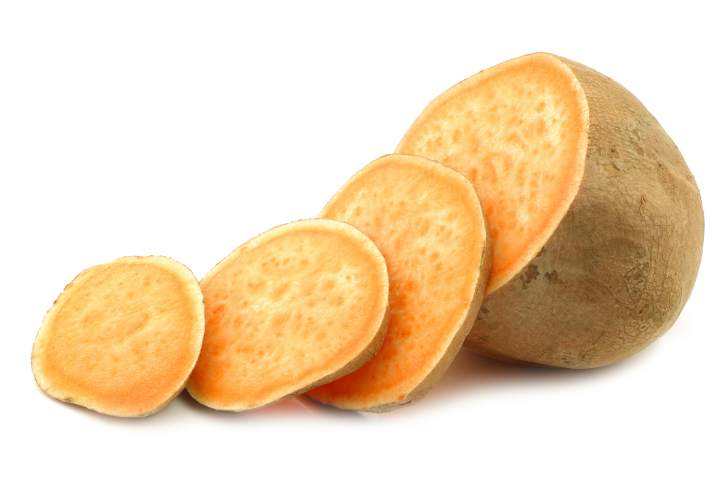cut sweet potato