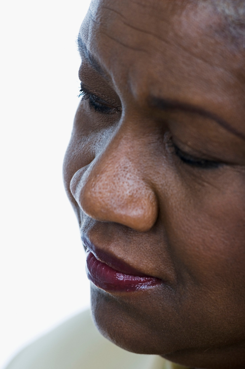 older woman close up