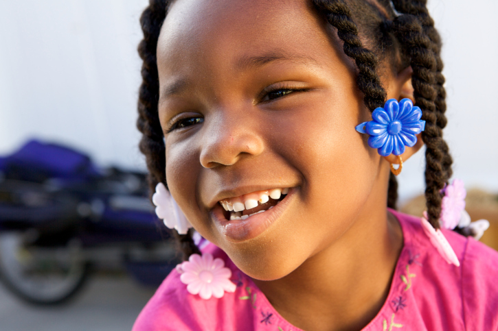 Cute African American Kid