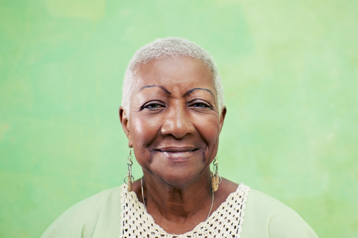 portrait of senior black woman