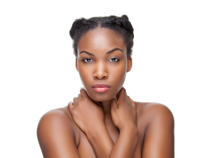 woman clear skin