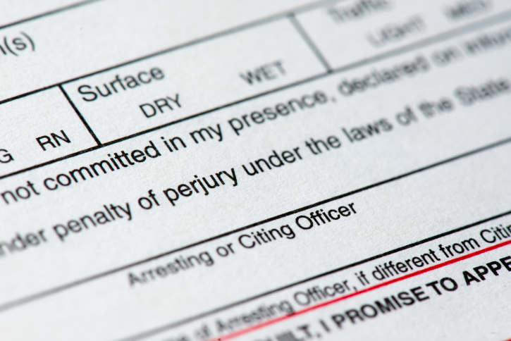 speeding ticket