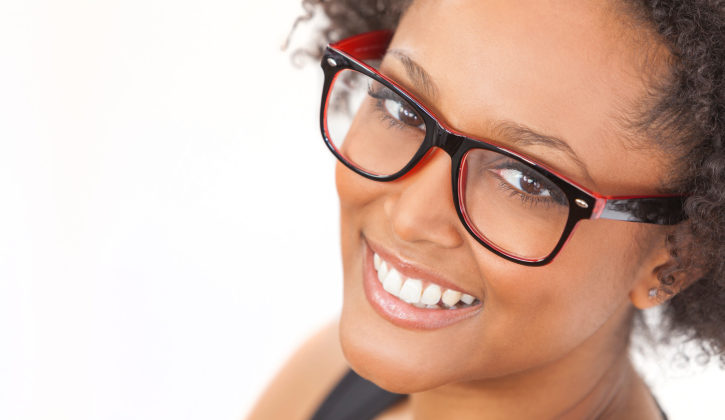 woman wearing glasses