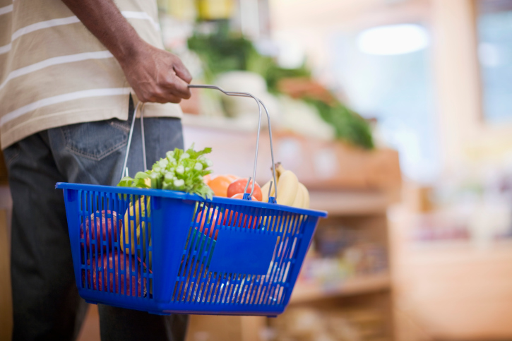 Man Shopping for Groceries