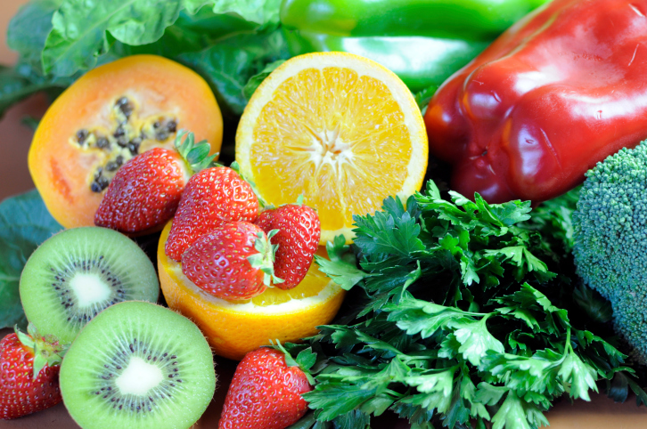 fruits veggies with vitamin C