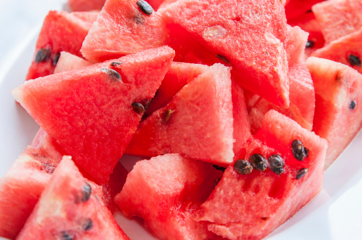 Cut watermelon