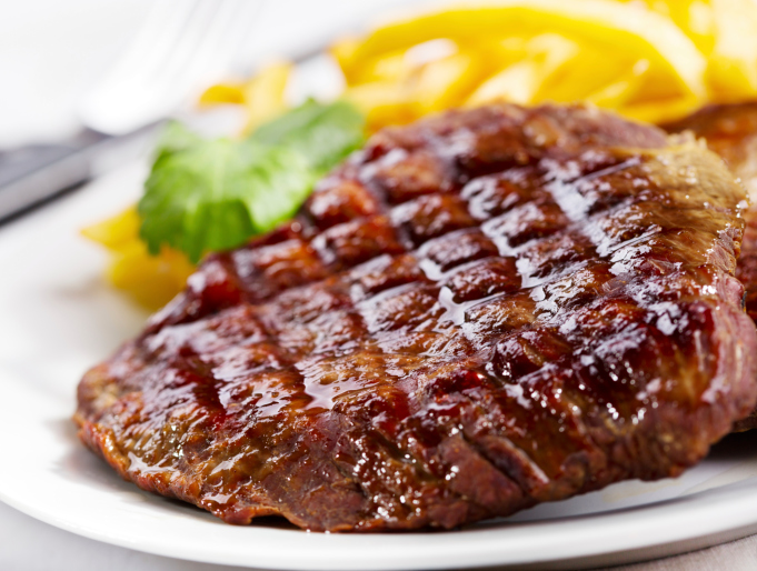 grilled red meat
