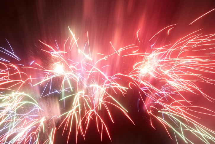 red fireworks