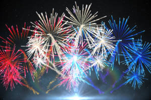 red white blue fireworks
