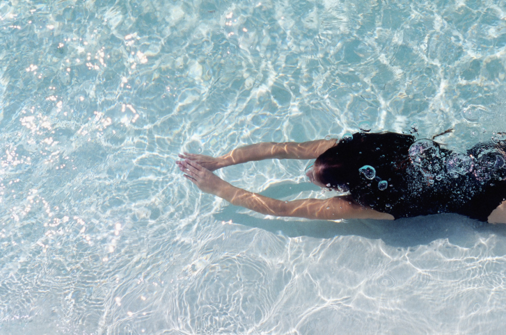 Woman swimming