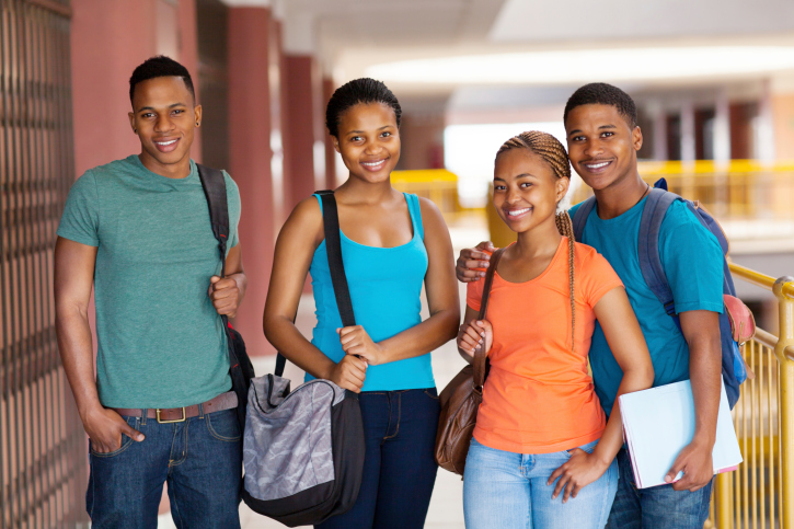 group college students