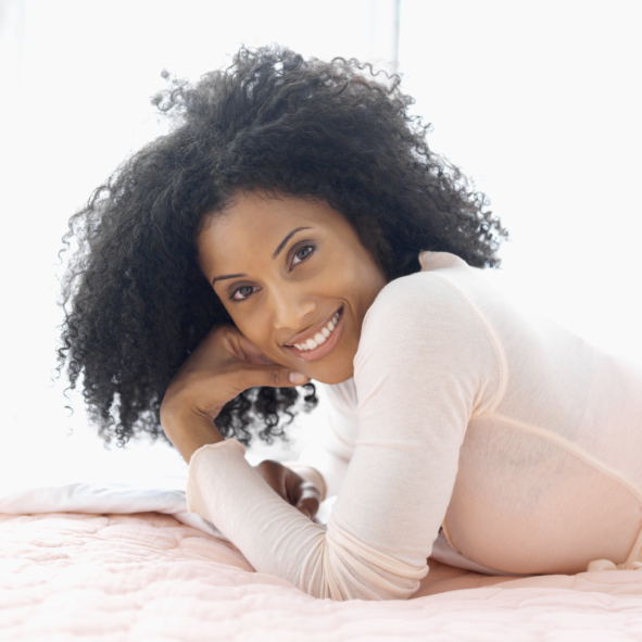 young woman smiling