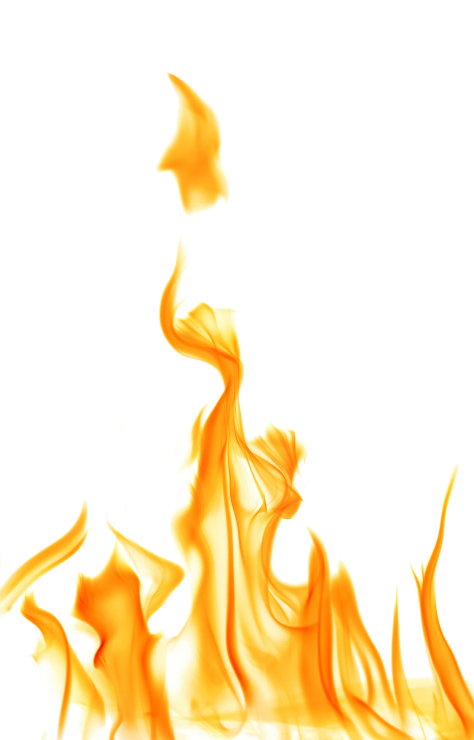 yellow fire flame