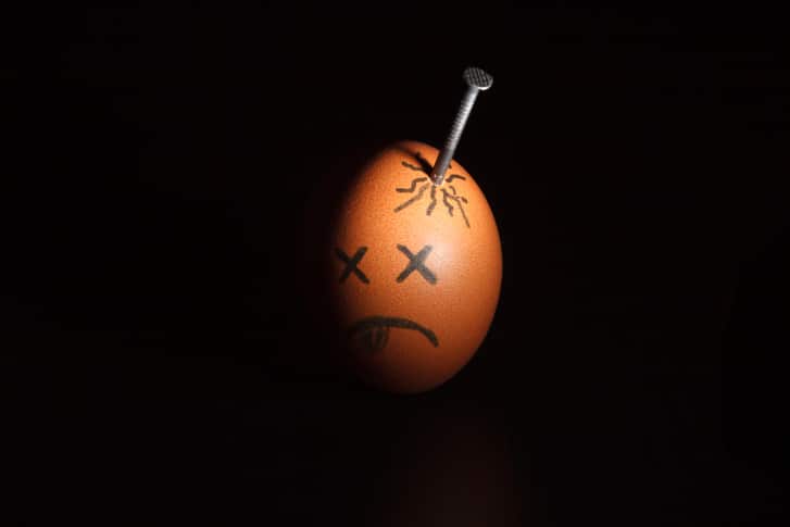 Sad egg character