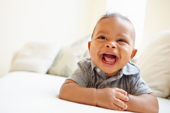 laughing baby boy