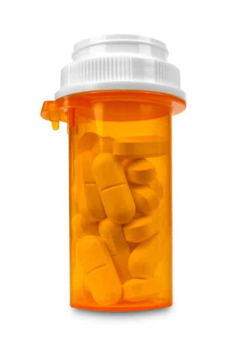 prescription bottle of pills