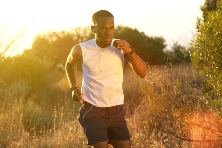 man running outside