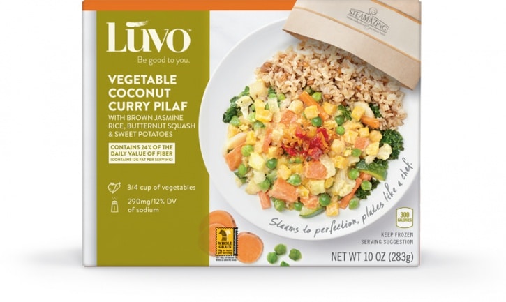 Luvo Vegetable-Coconut Curry Pilaf- Meal box