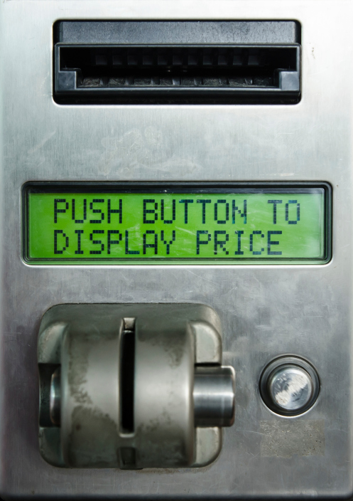 Display of Vending Machine