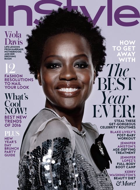 Viola Davis InStyle cover January 2016