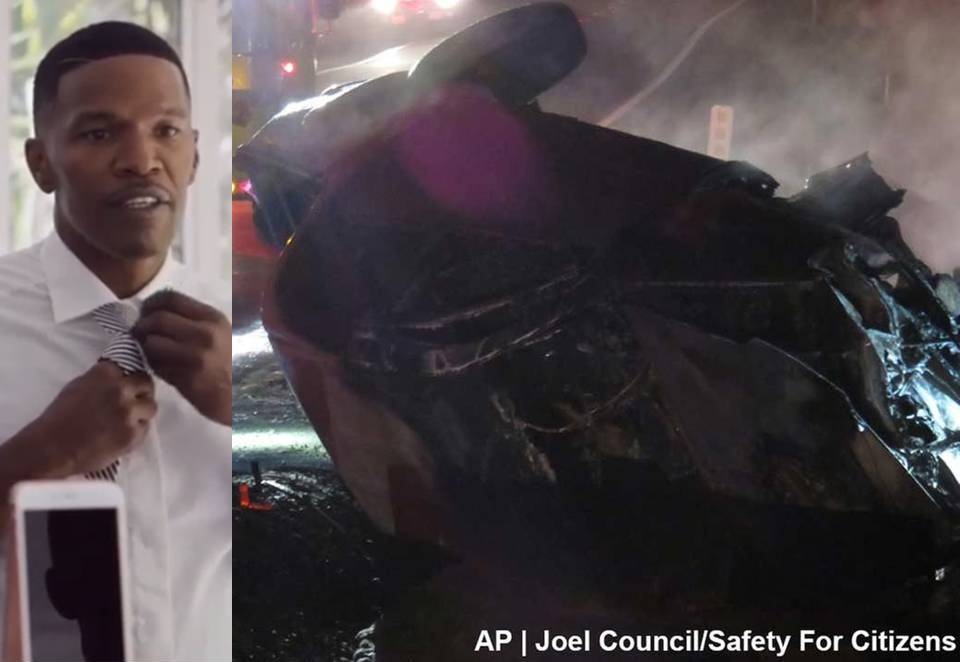 jamie foxx car crash title