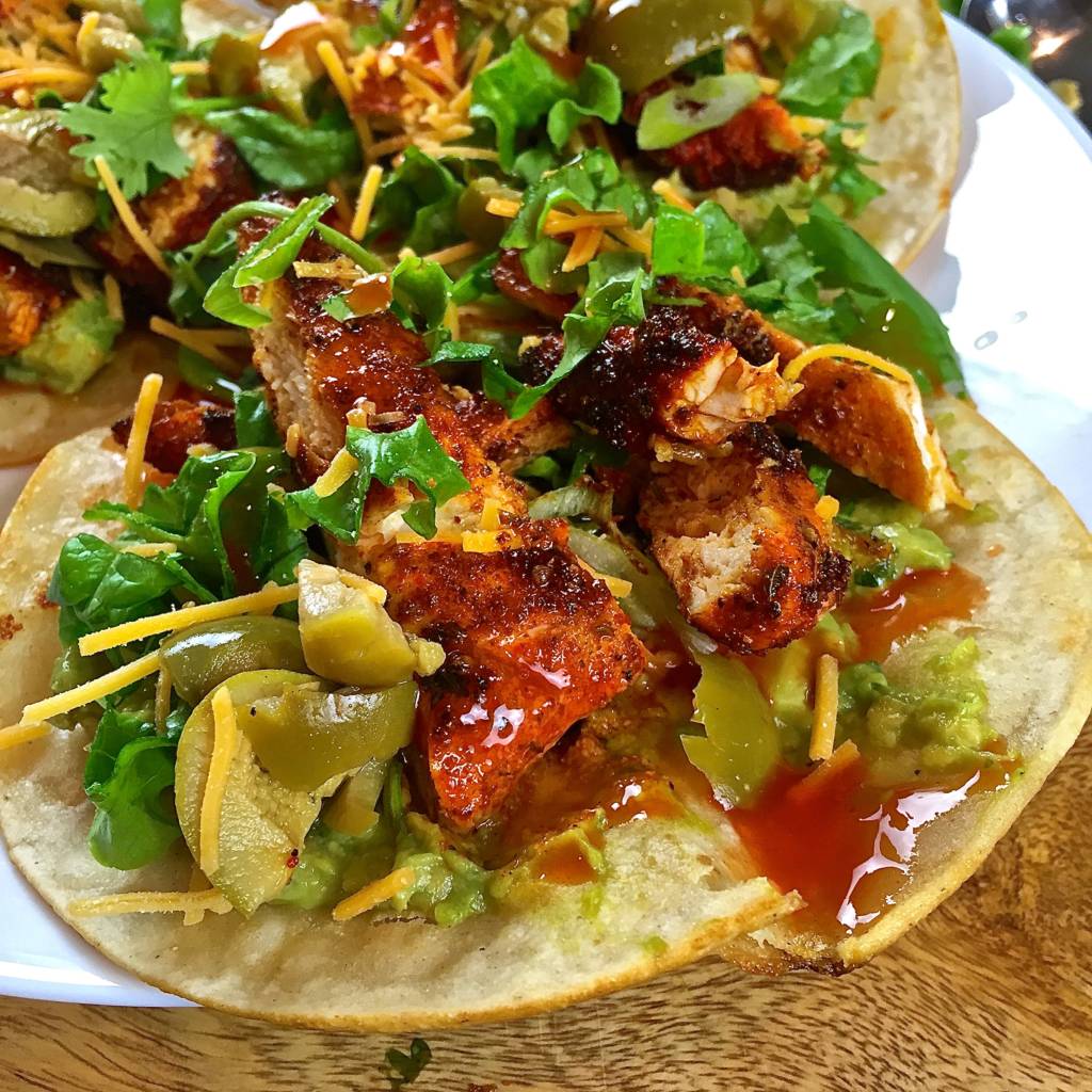 smokey chicken tacos