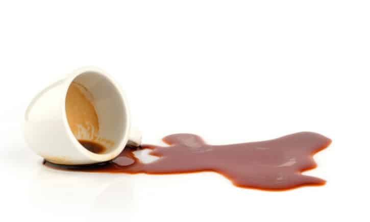 cup of Spilled coffee