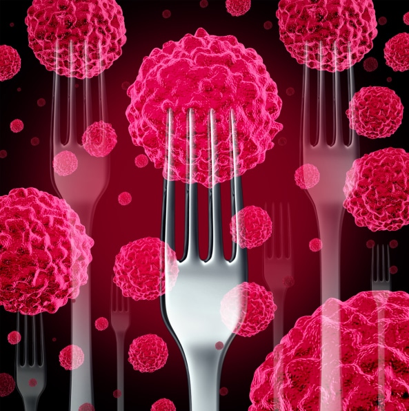 food cancer illustration