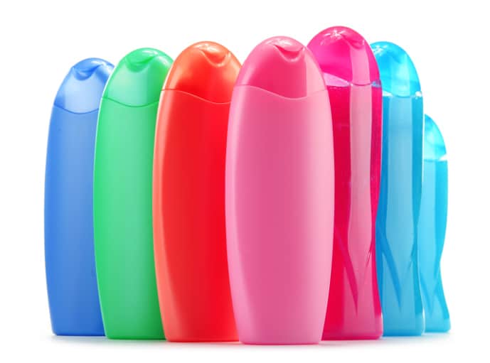 bottles of shampoo