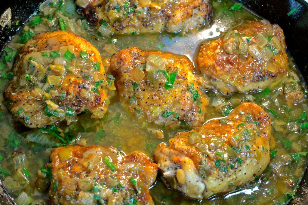 wine braised chicken