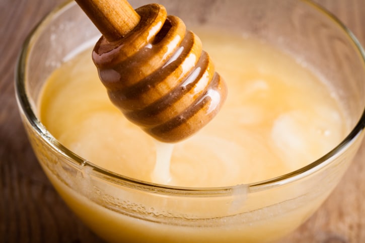 bowl of raw honey