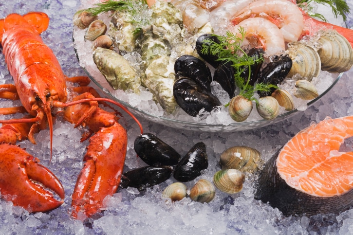 assorted seafood