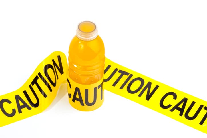 bottle of sports energy drink