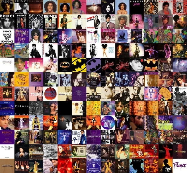 prince album collage