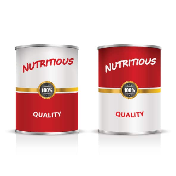 Metal can on a white background. Vector Illustration