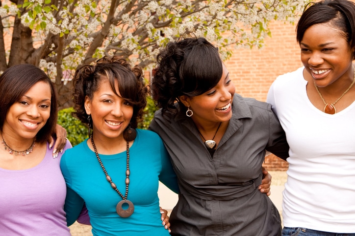 African American women friends